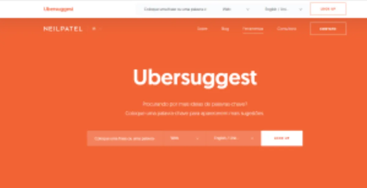 Ferramentas para empreendedores - Ubersuggest